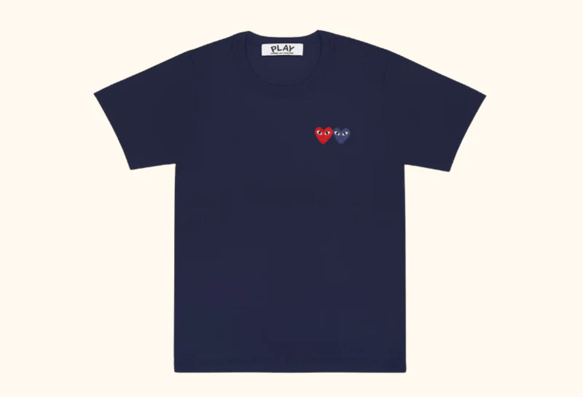 Camiseta "Double Hearts" CDG