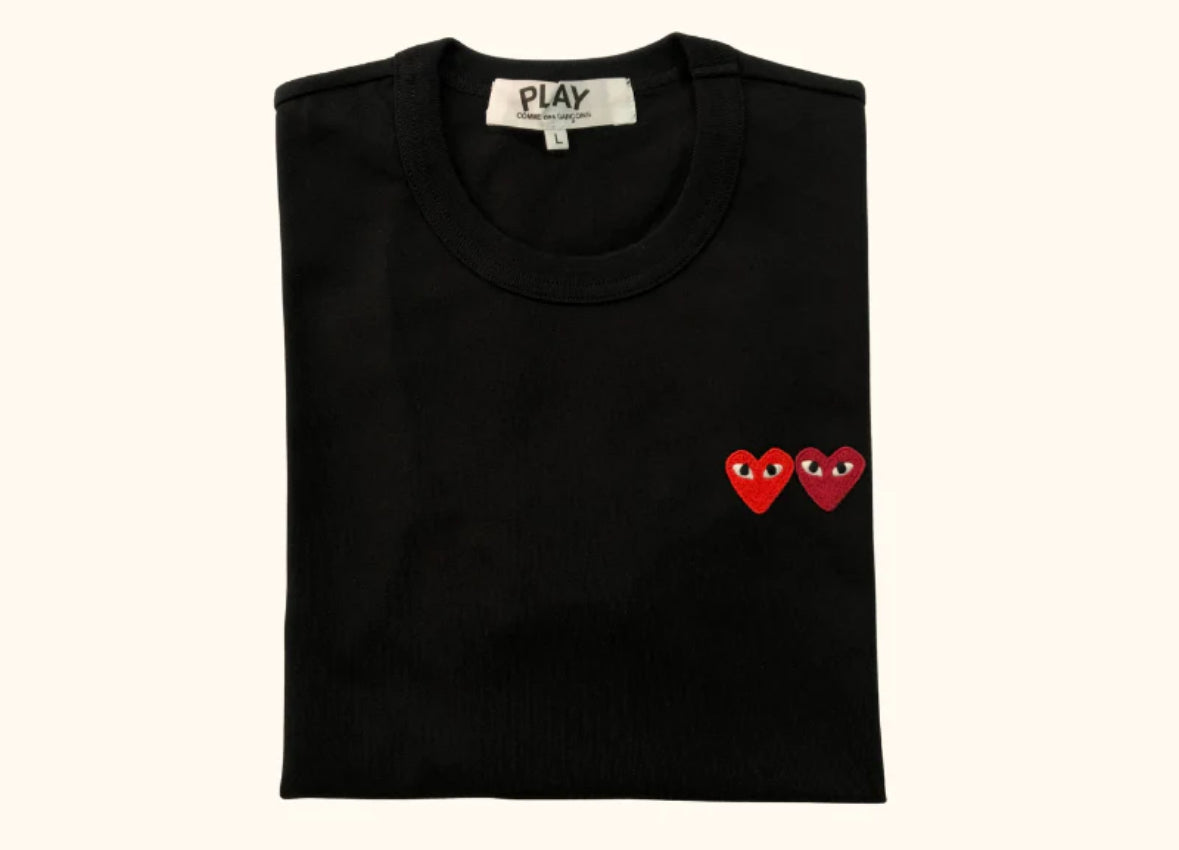 Camiseta "Double Hearts" CDG